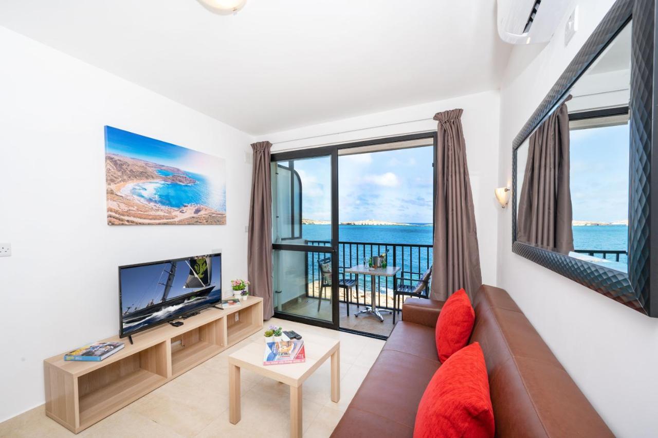 Islet Promenade Seafront 1 Bedroom With Sea View Balcony By Getawaysmalta Appartement