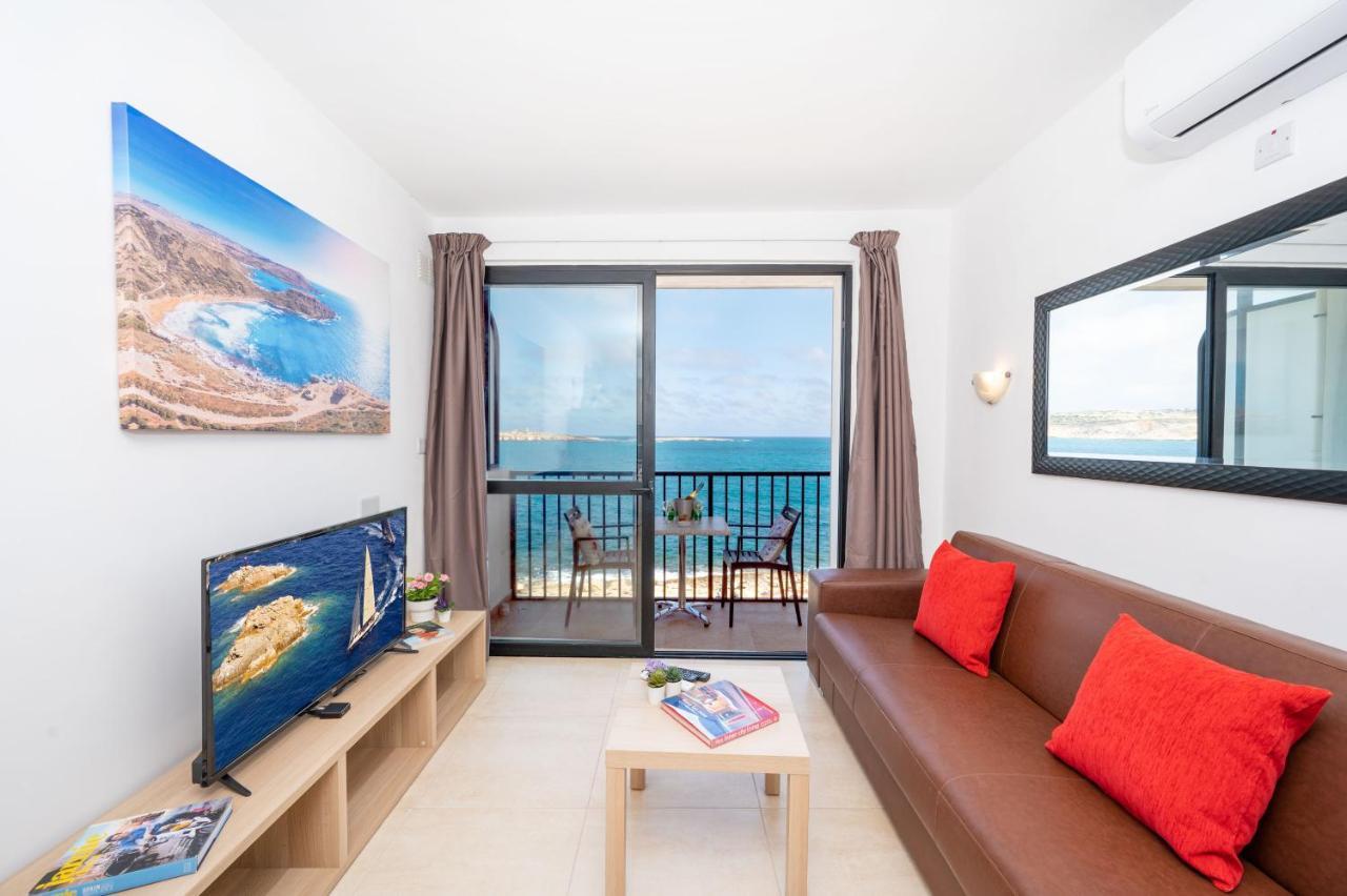 Islet Promenade Seafront 1 Bedroom With Sea View Balcony By Getawaysmalta * St. Paul's Bay